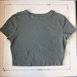 Wild Fable Sage Green Crop Top